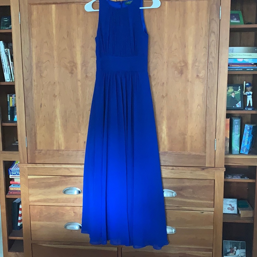 Ralph Lauren dress in Royal blue. Worn onceonce